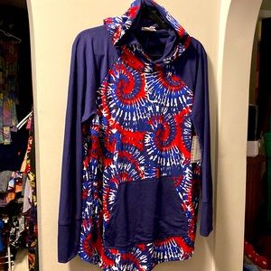 Lularoe Americana tie dye Amber NWT